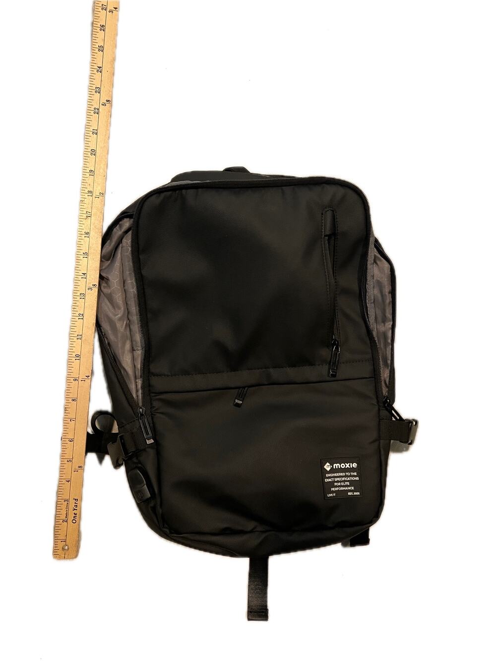 Moxie Black Padded Computer Backpack